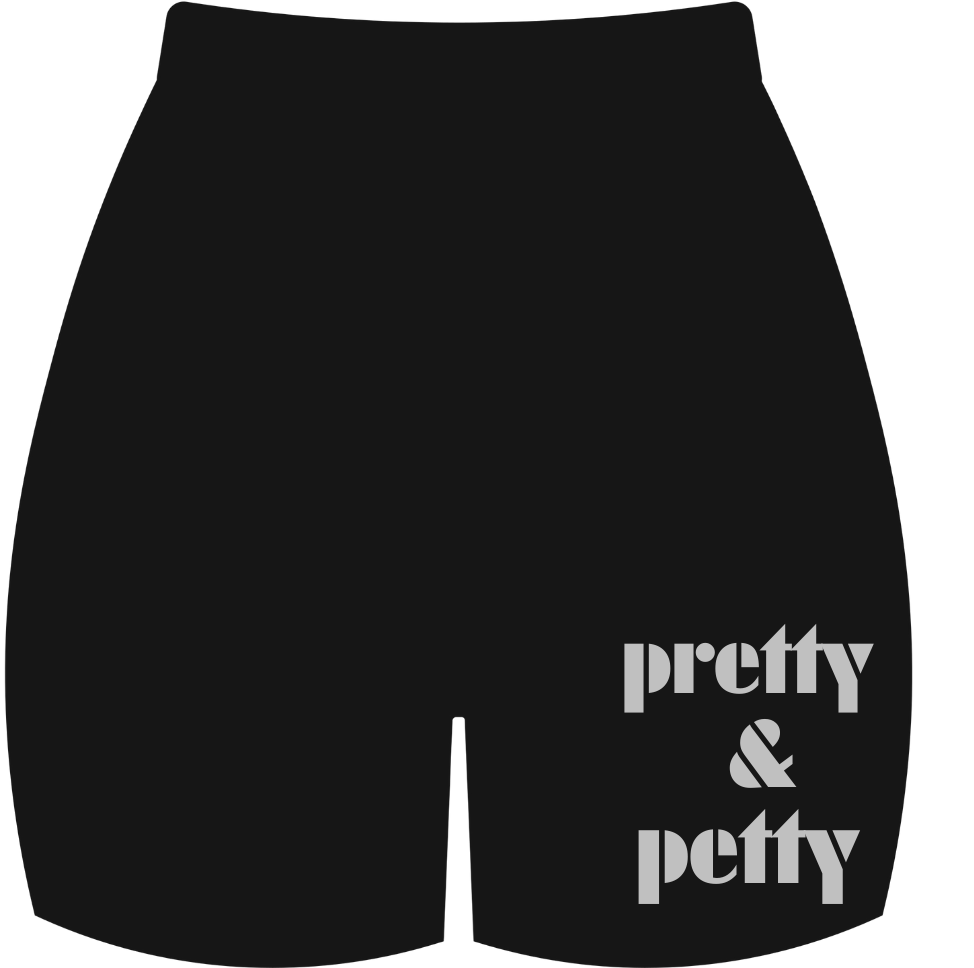 Hübsche und zickige Biker-Shorts