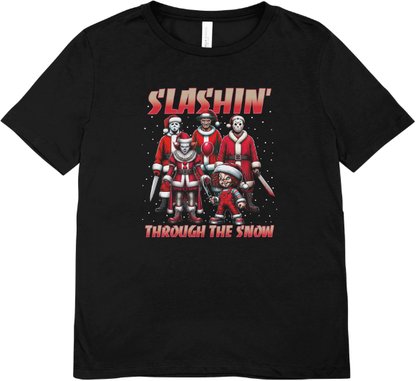 slashing thru the snow