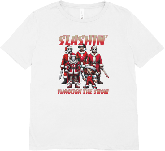 slashing thru the snow