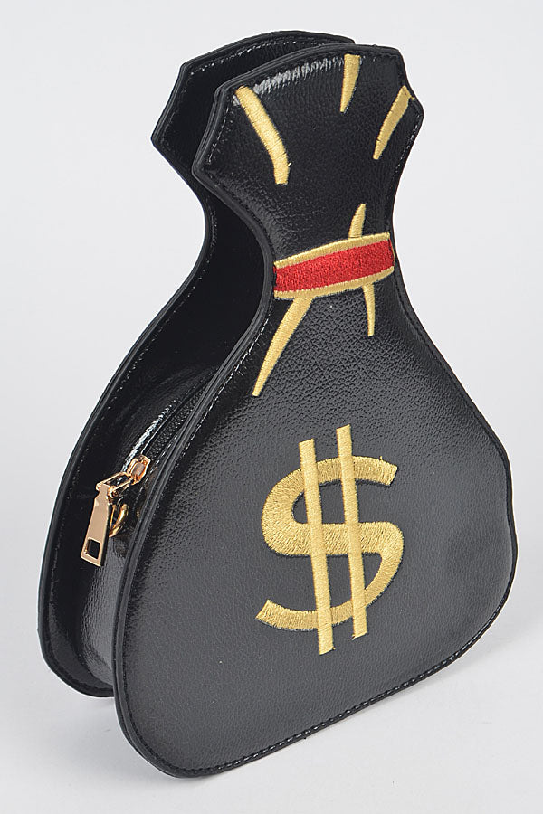 Money Bag Shiney Clutch.